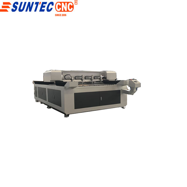 <b>ST1325 metal non metal cutting four head 280w mixed laser cutting machine </b>