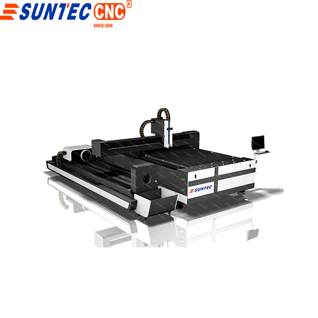 <b>ST1530 cheap price 1000w rotary fiber laser cutting machine for metal sheet pipe tube cutting </b>