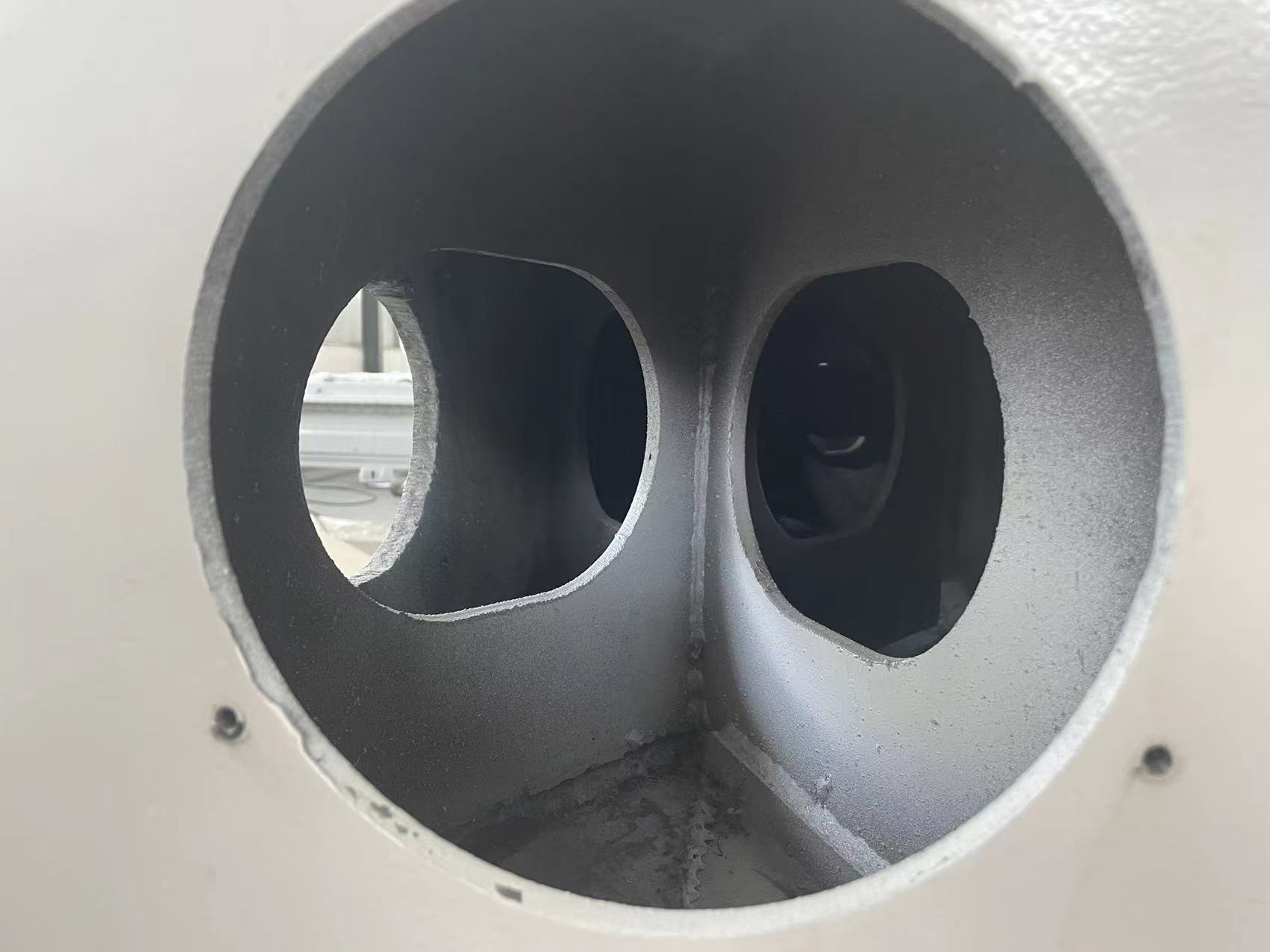 enforced steel inside structure 
